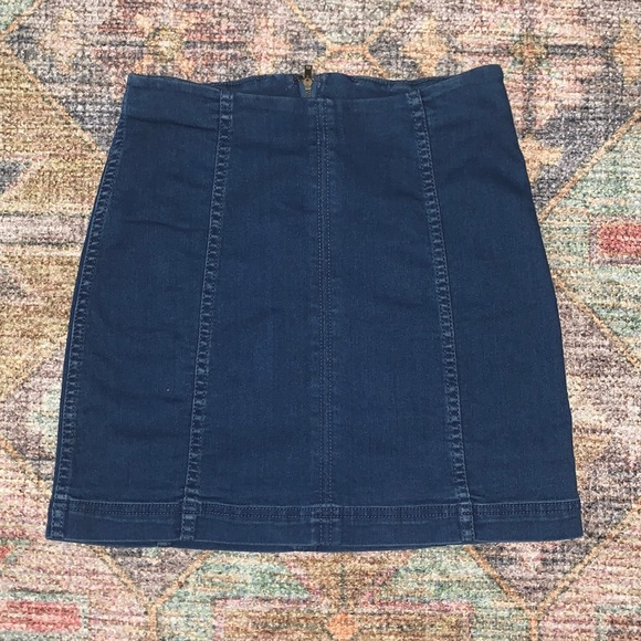 Free People - Modern Femme Denim Skirt - Size 4 - Picture 2 of 5